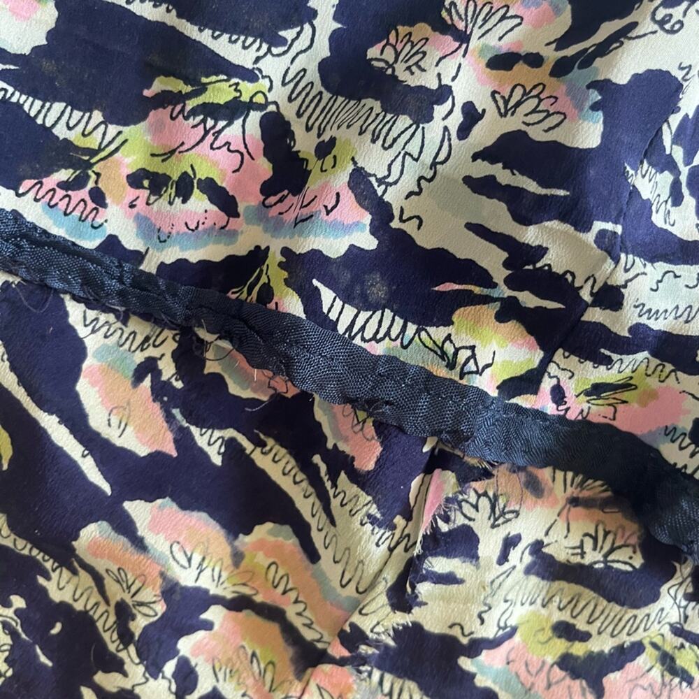 40s Vintage Novelty Print Peplum Dress - Picture 7 of 13